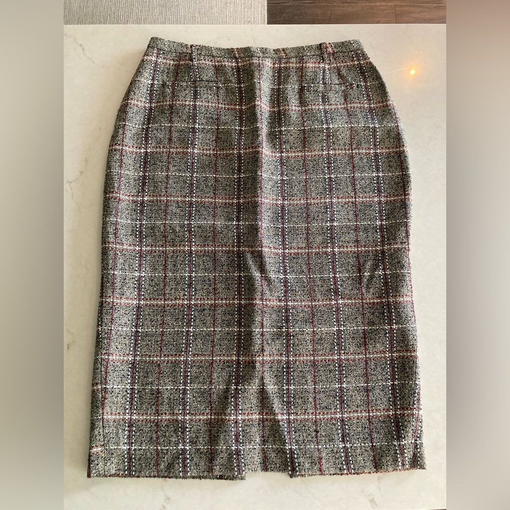 Vintage Ross Mayer Wool Tweed Pencil Skirt - Size 12